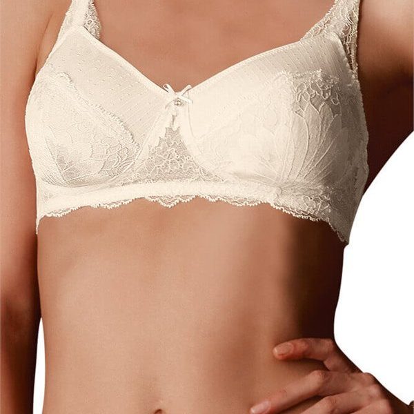Sutien alb perlat medical Aurelie , Amoena