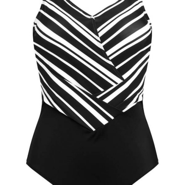 Costum de baie postmastectomie Andalusia FB alb-negru, AMoena