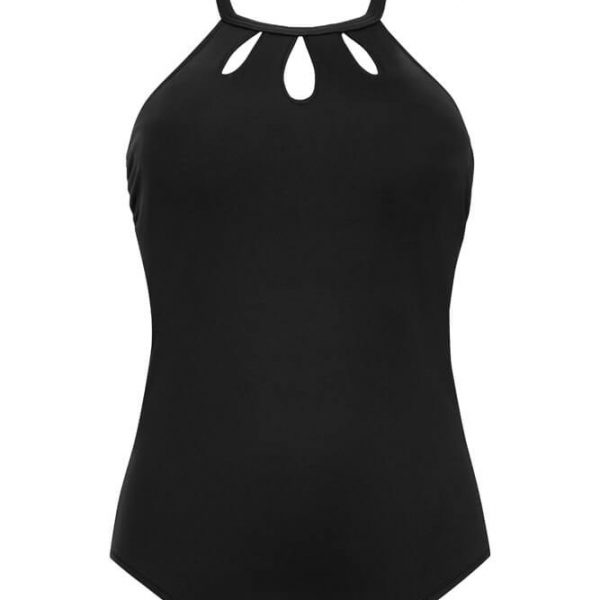 Costum de baie intreg proteza de san Corsica negru , Amoena