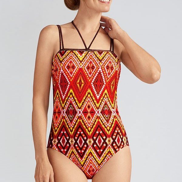 Costum de baie o piesa pentru proteza san, Kos, portocaliu