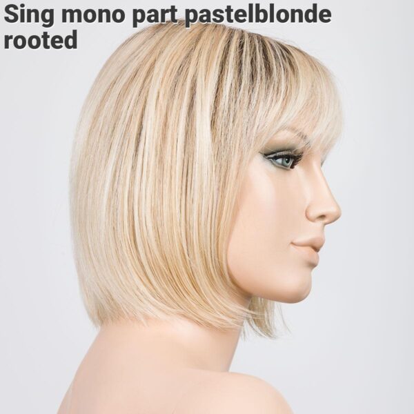 Peruca dama model bob frantuzesc cu breton Sing Mono Part