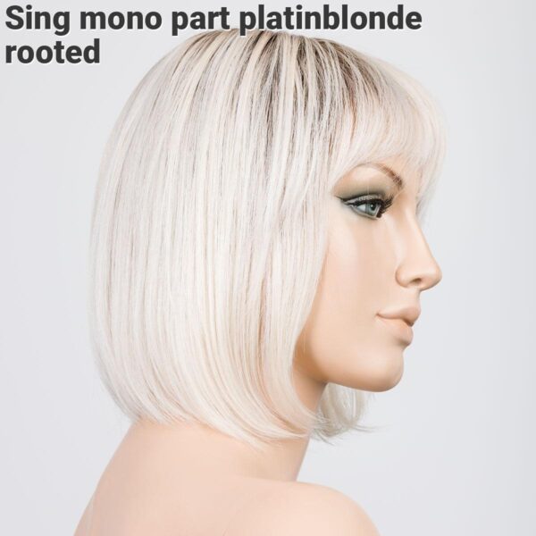 Peruca dama model bob frantuzesc cu breton Sing Mono Part