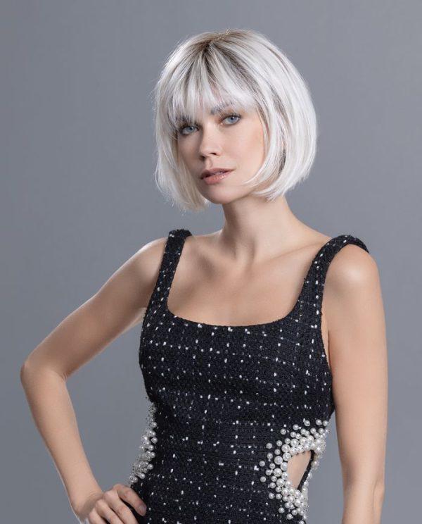 Peruca dama model bob frantuzesc cu breton Sing Mono Part